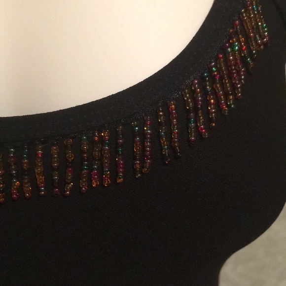 Spaghetti Straps Black Maxi Dress - Picture 4 of 6